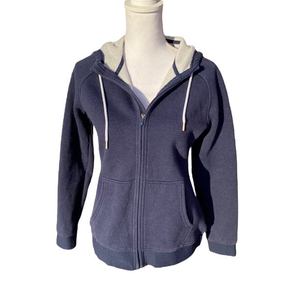 Gymshark Jacket Blue Hooded Training Zip Long Sleeve Women’s Size Small - Picture 2 of 9